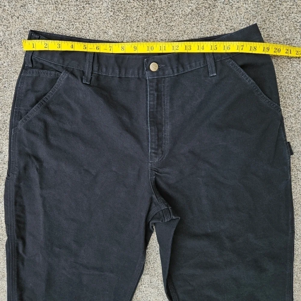 Carhartt Pants Dungaree Fit Cargo Work Pants Black B11 BLK Men's Size 38x32